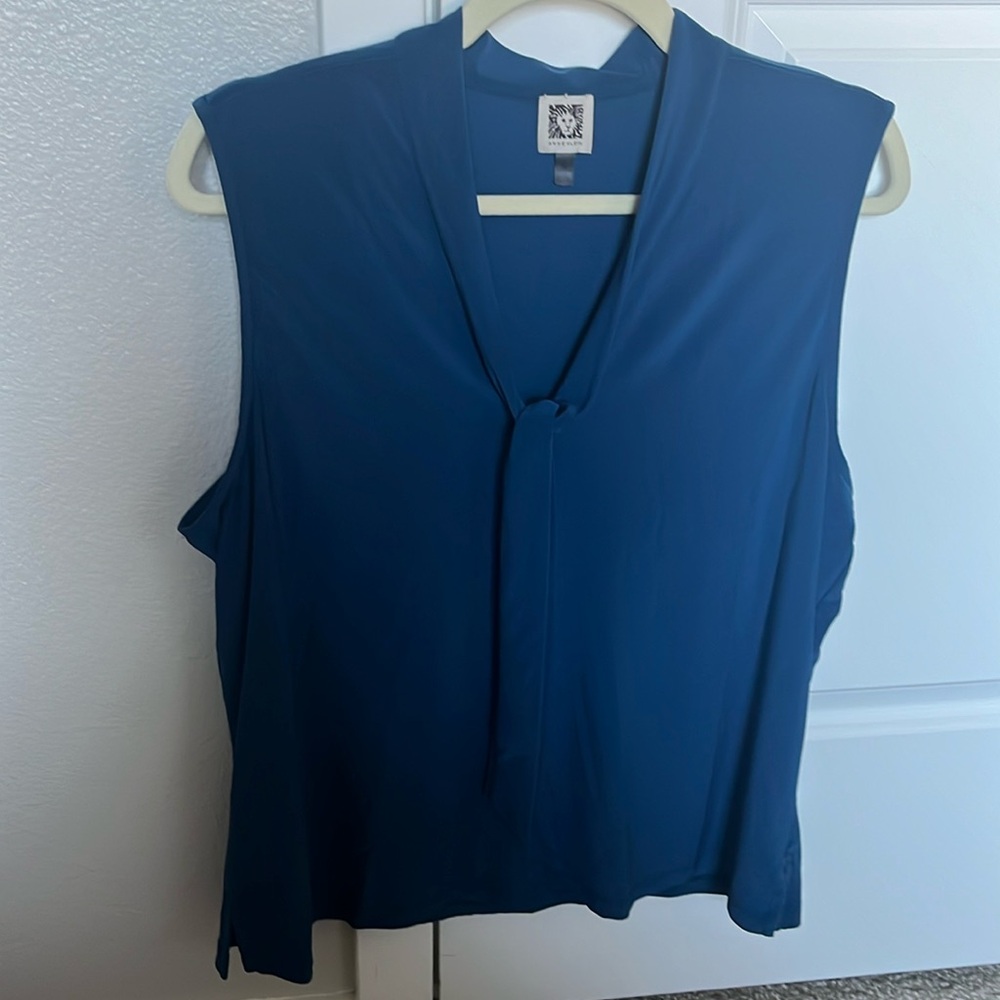 Anne Klein Blue Top  XL